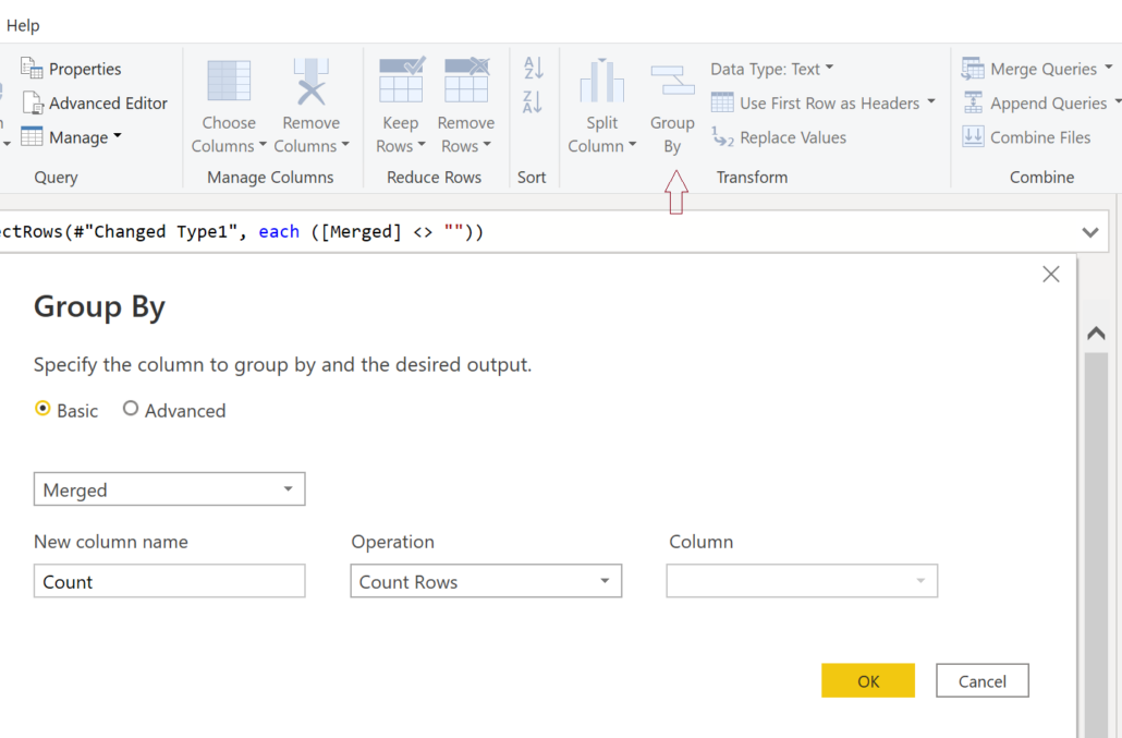 Group By Power Query